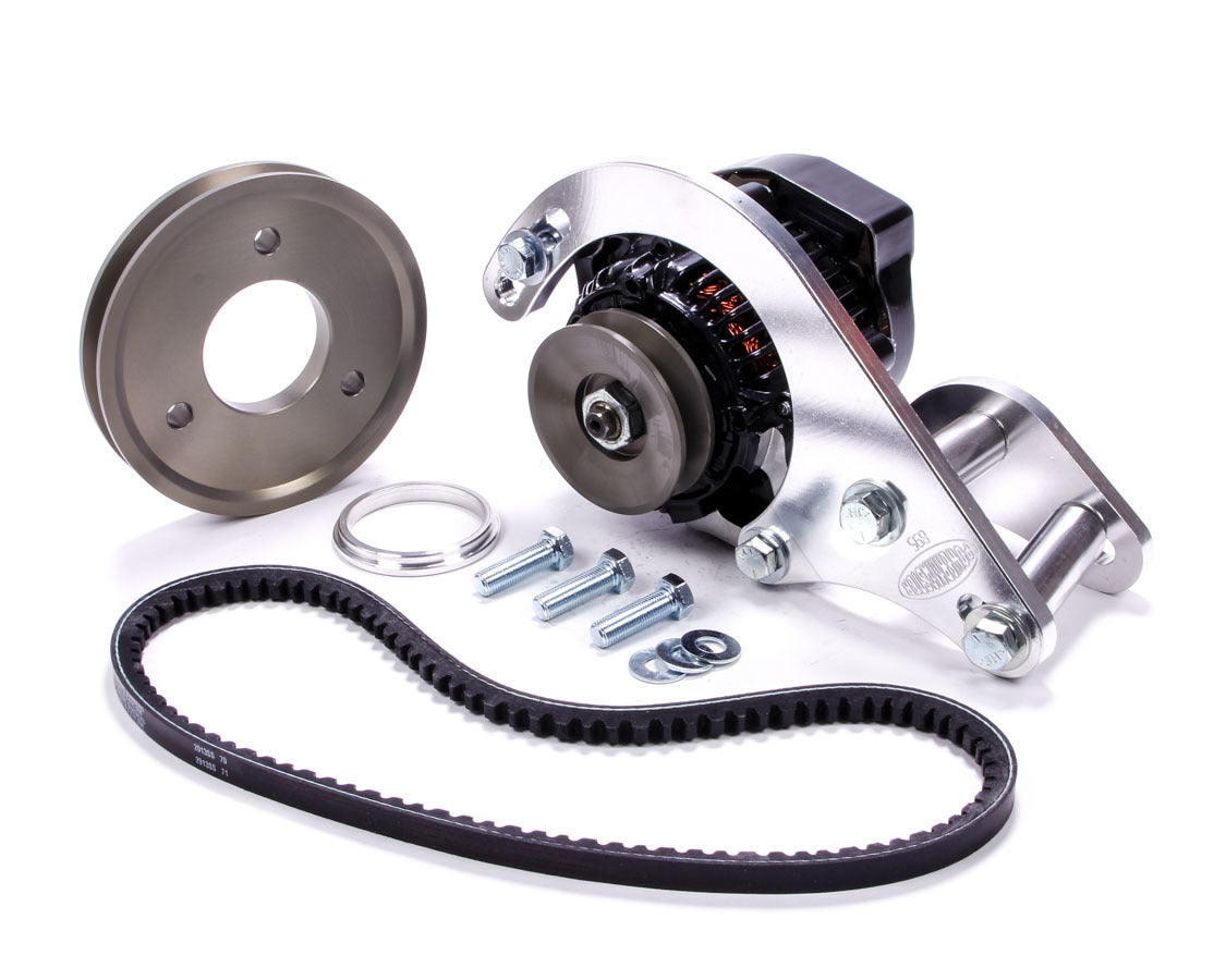 Powermaster BBC Low Mount Alt. Kit w/8162 MPN PWM8-895 For Chevy