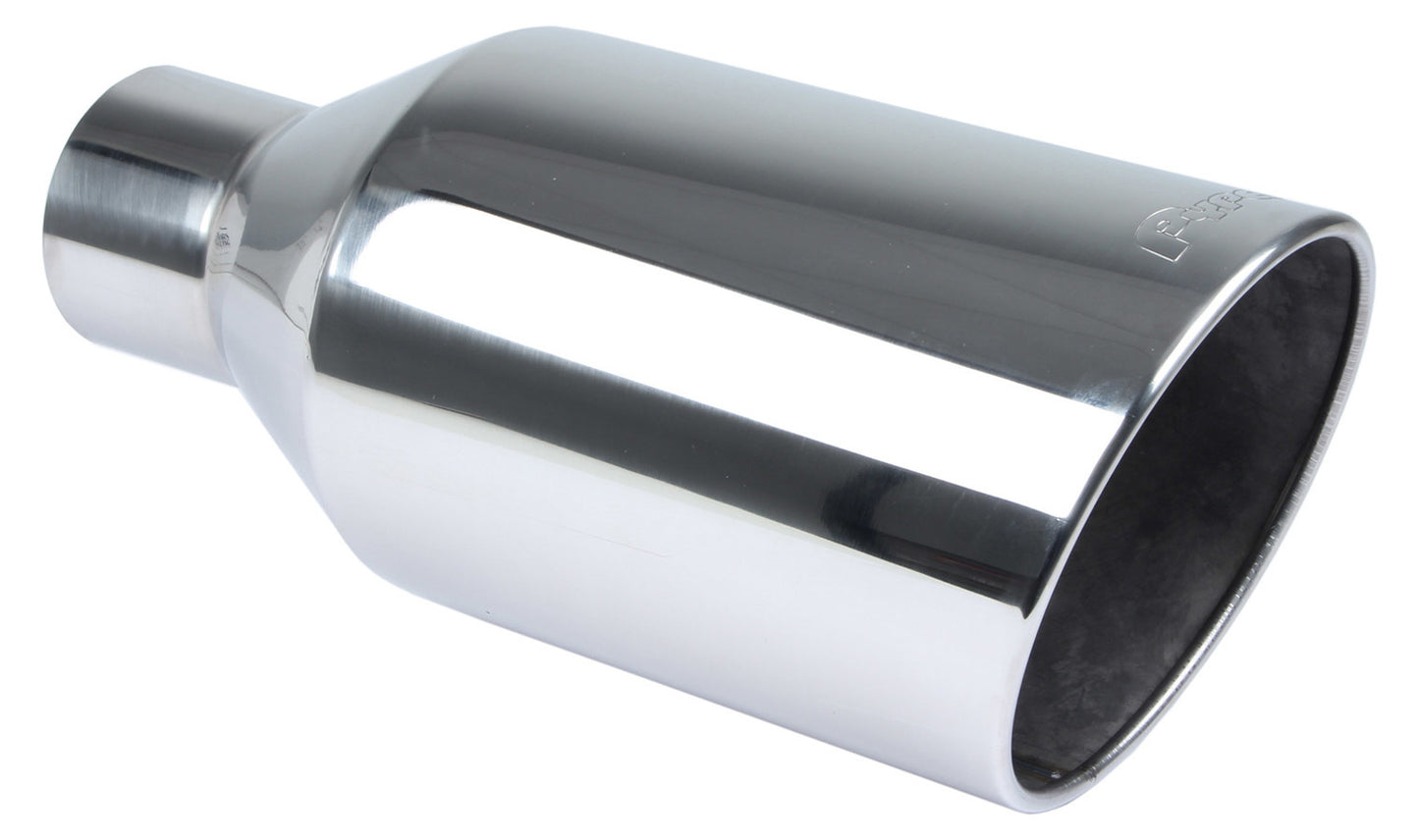 Pypes Performance Exhaust Exhaust Tip 4in x 8in 18in L Polished Weld-on MPN PYPEVT408