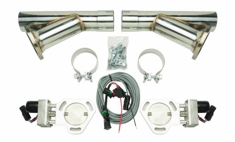 PYPES PERFORMANCE EXHAUST Exhaust Cutout Kit Dual w/YPipe 2.5in Pair -PYPHVE10K