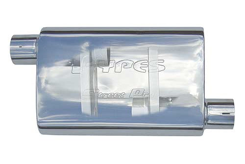 PYPES PERFORMANCE EXHAUST Street Muffler 2.5in Offset/Center Each -PYPMVS13