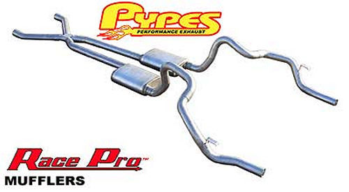Pypes Performance Exhaust 70-81 F-Body 2.5in Exhau st System w/X-Pipe MPN PYPSGF11R For GM F-Body 1970-74
