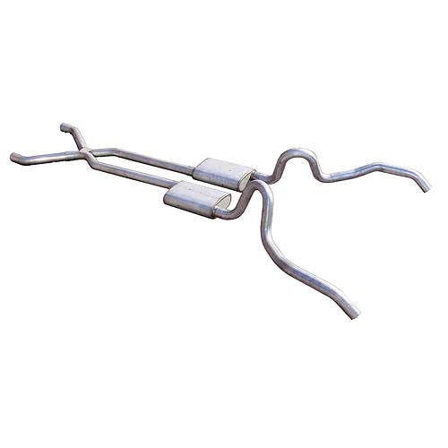 Pypes Performance Exhaust 62-67 Nova 2.5in Exhaust System w/X-Pipe MPN PYPSGN10S For GM 1962-67