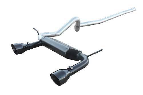 Pypes Performance Exhaust 07-17 Jeep JK 4DR Dual Cat Back Exhaust KIt Blk MPN PYPSJJ19SB For Jeep Wrangler JK 2007-18