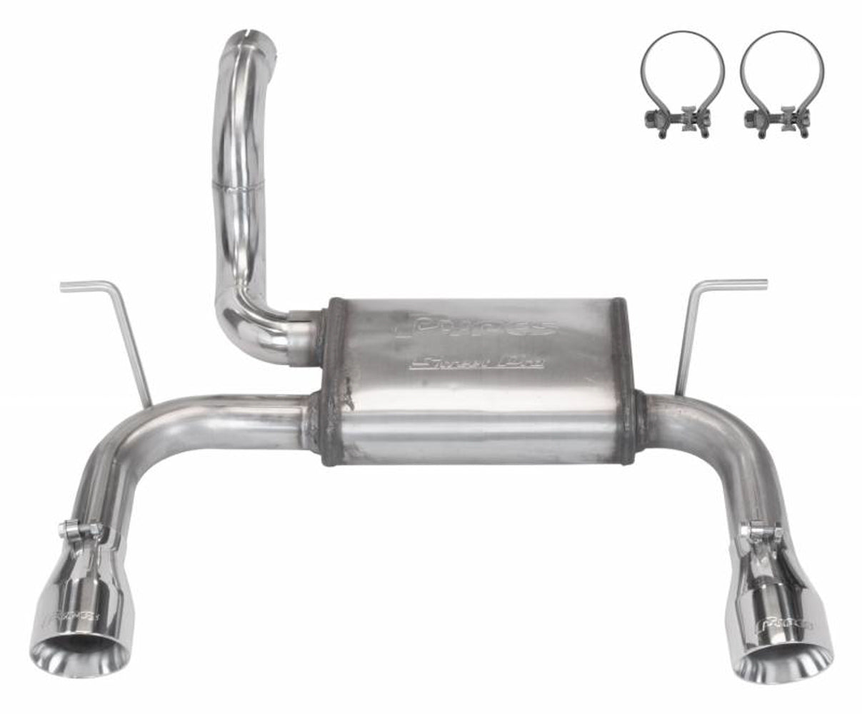 Pypes Performance Exhaust 18- Jeep Wrangler JL 2. 0/3.6L Axle Back Exhaust MPN PYPSJJ24S For Jeep Wrangler JL 2018-21