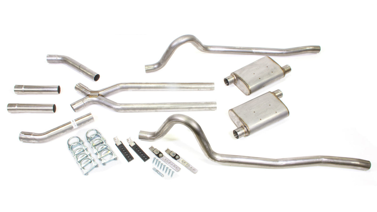 Pypes Performance Exhaust 67-74 Mopar A-Body 2.5in V8 Exhaust System w/XPip MPN PYPSMA10S For Mopar A-Body 1967-74