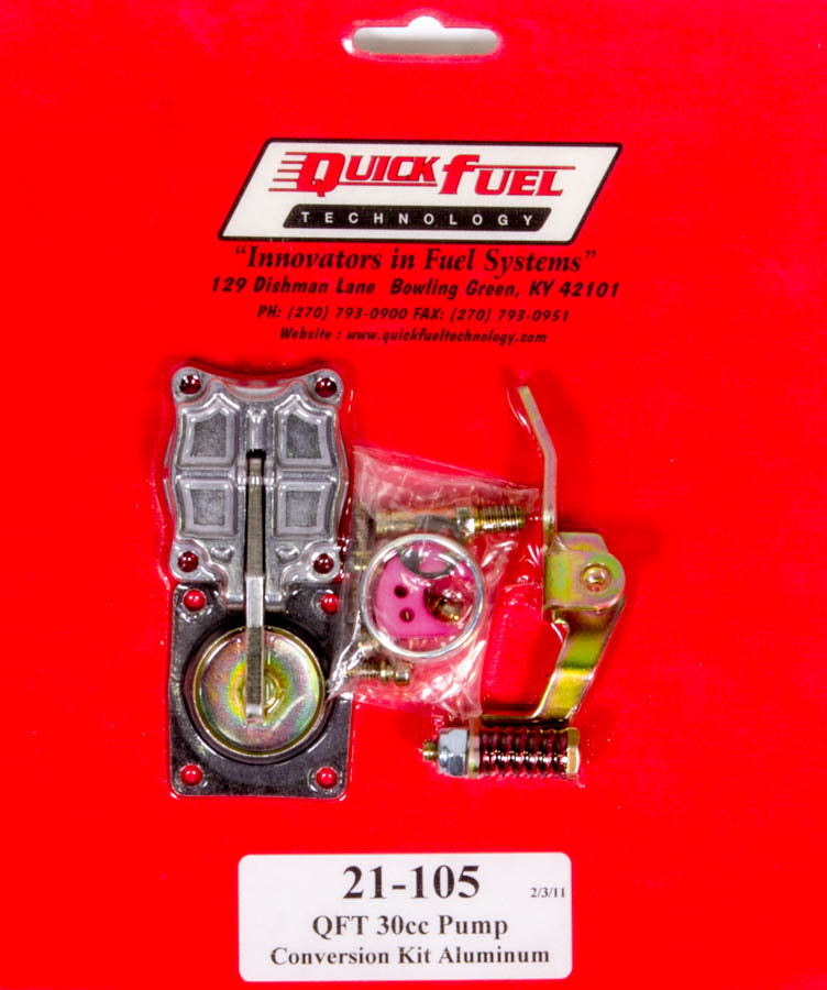 Quick Fuel Technology Accelerator Pump Kit - 30cc MPN QFT21-105