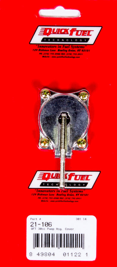 QUICK FUEL TECHNOLOGY QFT Aluminum 30cc Pump H sg. Cover Assy. QFT21-106