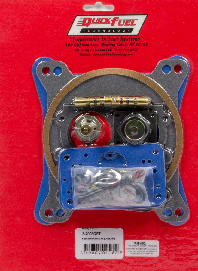 Quick Fuel Technology Carb Rebuild Kit w/Non- Stick Gaskets 4223/4224 MPN QFT3-2003