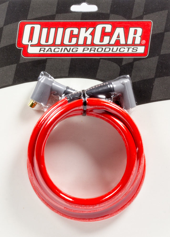 Quickcar Racing Products Coil Wire - Red 48in HEI/Socket MPN QRP40-485
