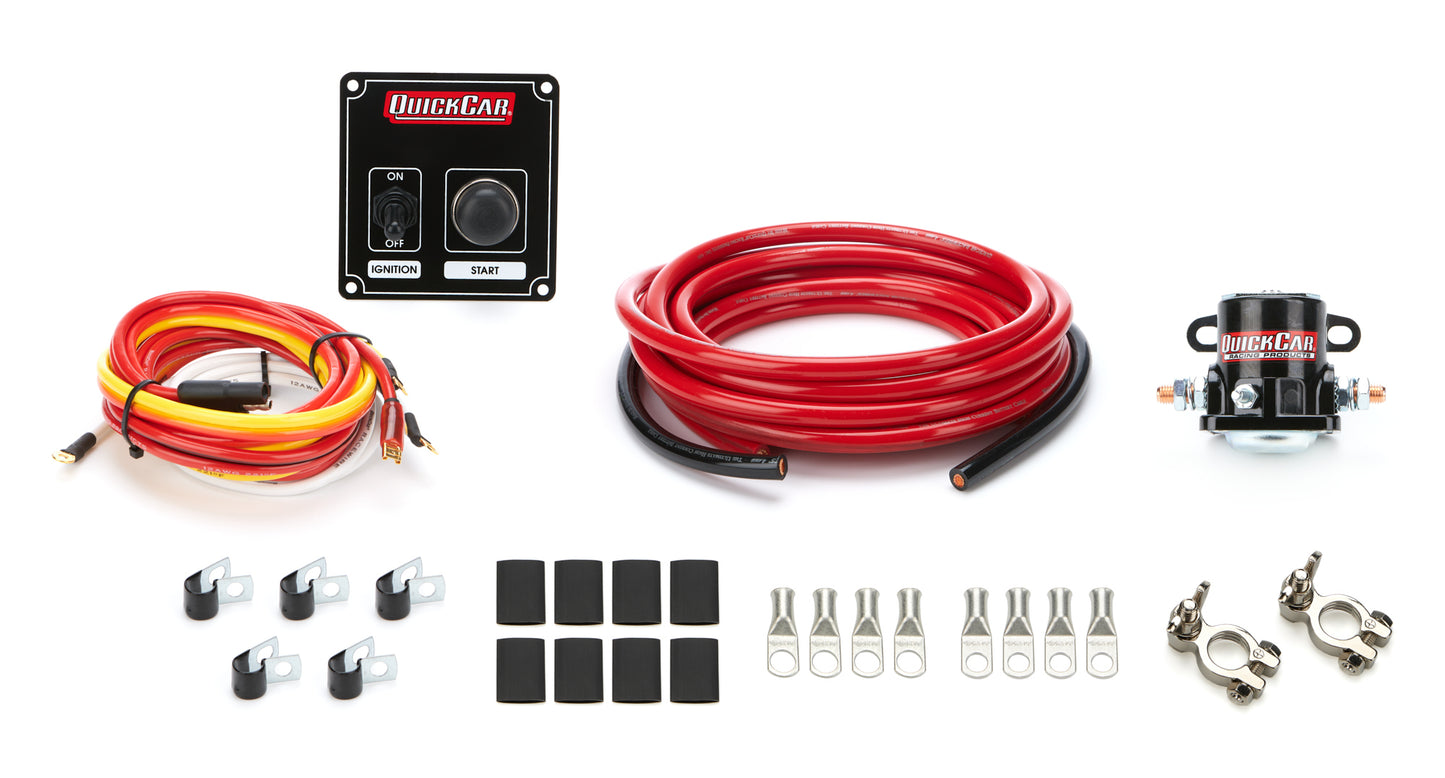 QUICKCAR RACING PRODUCTS Wiring Kit 4 Gauge w/o Disconnect w/50-802 Ign QRP50-836