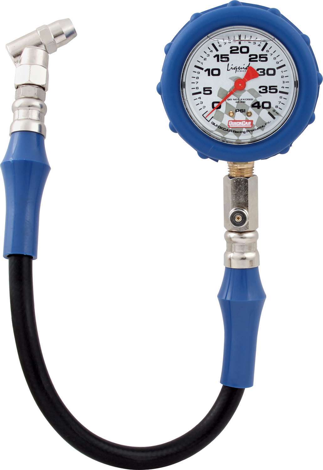 QUICKCAR RACING PRODUCTS Tire Gauge 40 PSI Liquid Filled QRP56-041