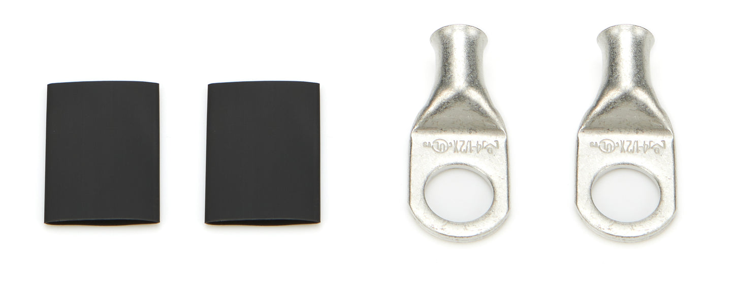 QUICKCAR RACING PRODUCTS Power Ring 4 AWG 1/2in Hole Pair w/Heat Shrink QRP57-535
