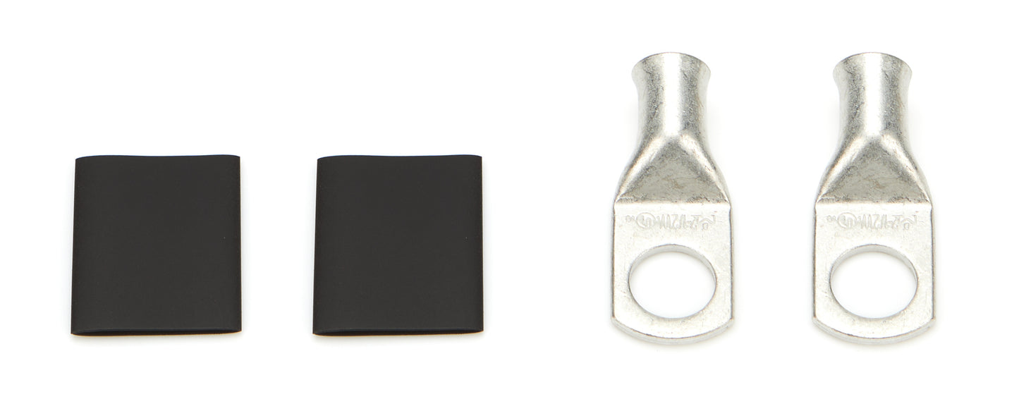 QUICKCAR RACING PRODUCTS Power Ring 2 AWG 1/2in Hole Pair w/Heat Shrink QRP57-560