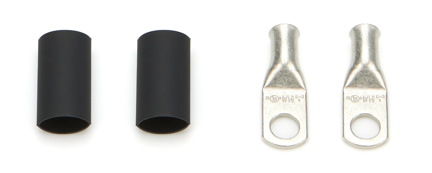 QUICKCAR RACING PRODUCTS Power Ring 8 AWG 1/4in Hole Pair w/Heat Shrink QRP57-570
