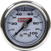 QUICKCAR RACING PRODUCTS Pressure Gauge 0-100 PSI 1.5in Liquid Filled QRP611-90100