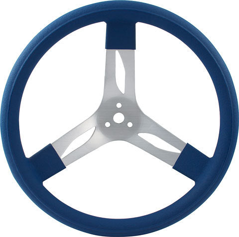 QUICKCAR RACING PRODUCTS 17in Steering Wheel Alum Blue QRP68-0022