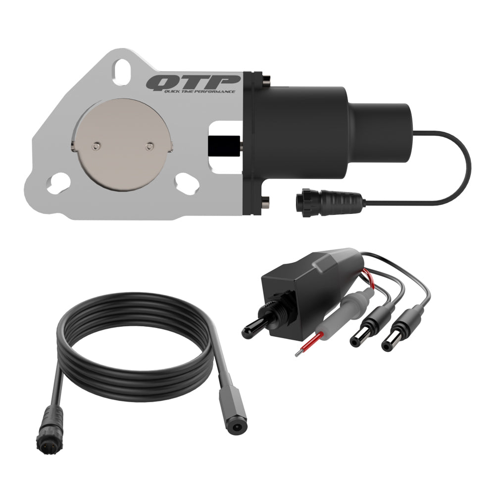QUICK TIME PERFORMANCE 2.50 Inch Electric E xhaust Cutout Valve QTPQTEC25