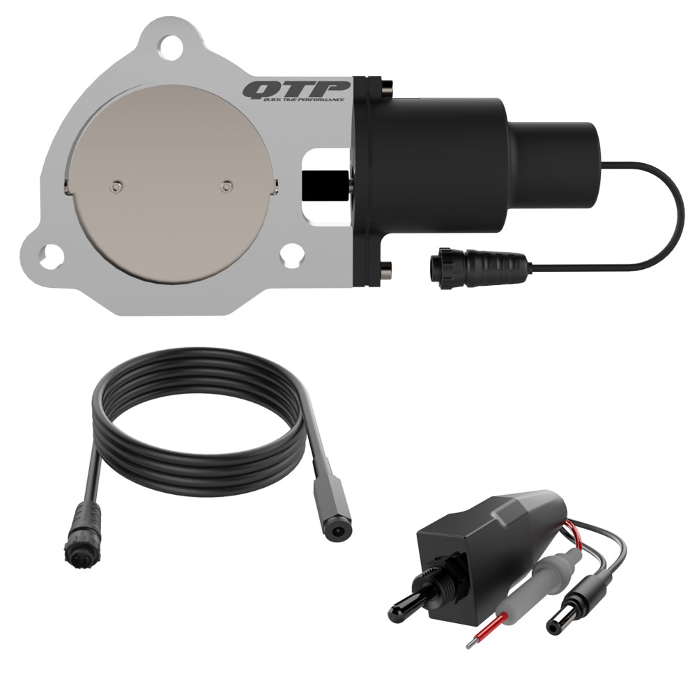 QUICK TIME PERFORMANCE 3.50 Inch Electric E xhaust Cutout Valve QTPQTEC35
