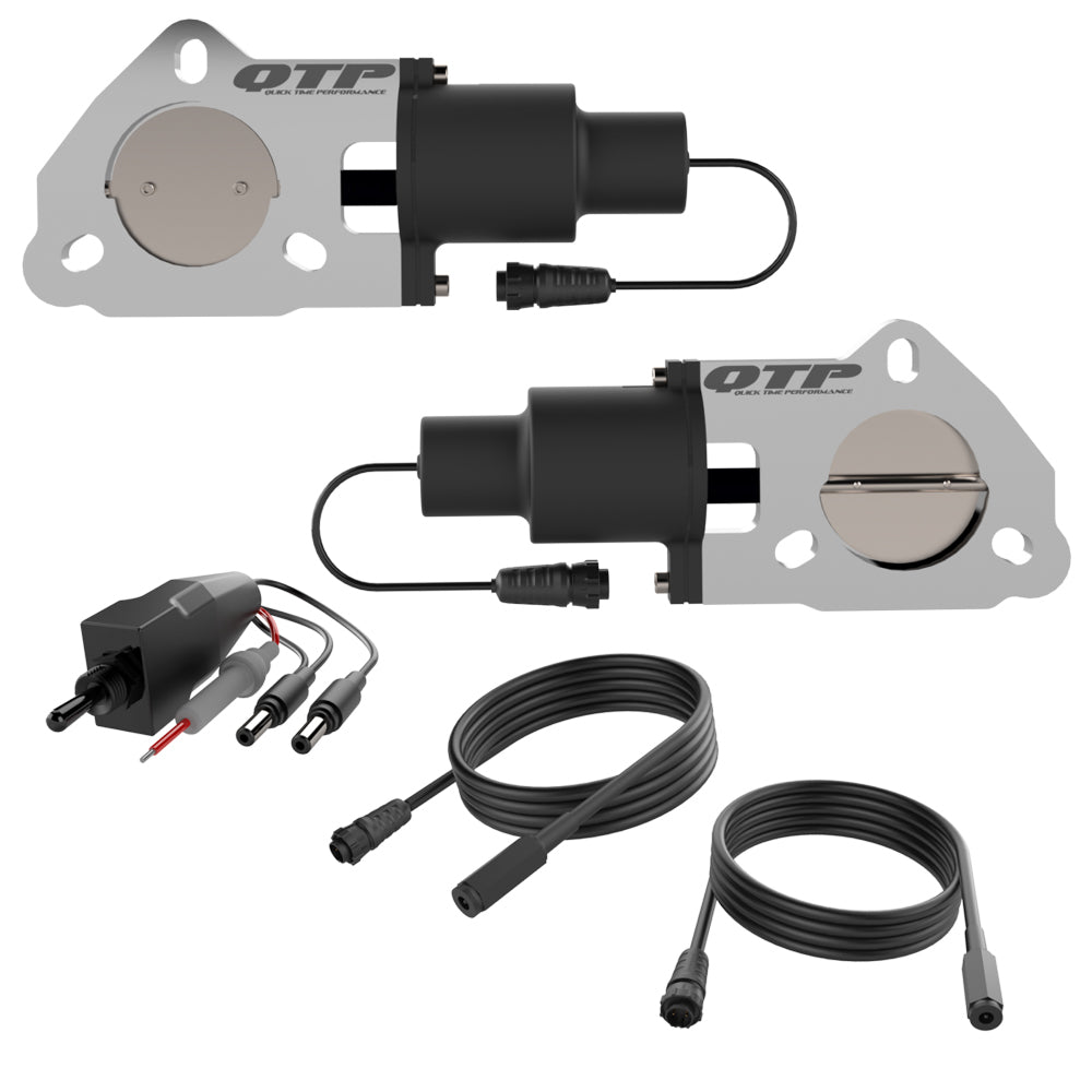 Quick Time Performance Dual 2.50 Inch Elect ric Cutout Valves MPN QTPQTEC50