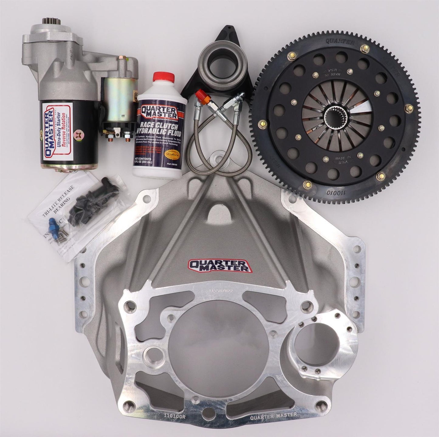 QUARTER MASTER Bellhousing Kit GM LS 7.25in V-Drive 2 Disc QTR10029891RYLS