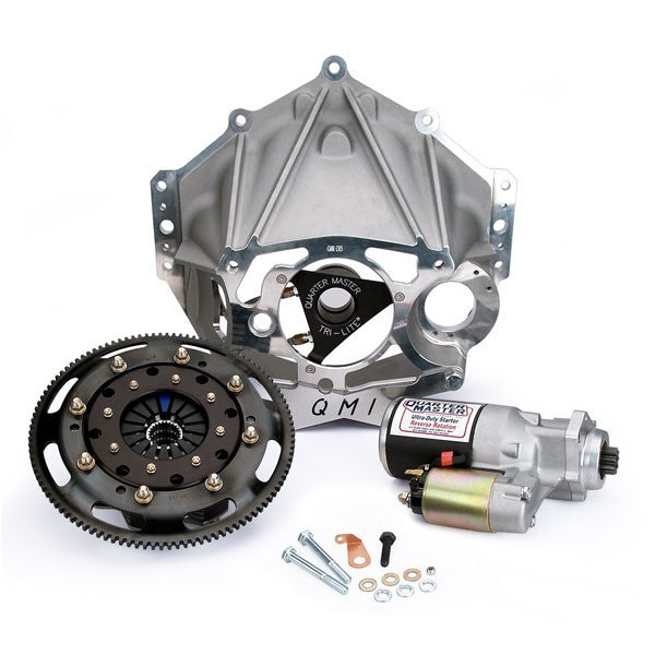 Quarter Master Bellhousing Kit Alum 5.5in RM V-Drive MPN QTR10038591ZZ For Chevy