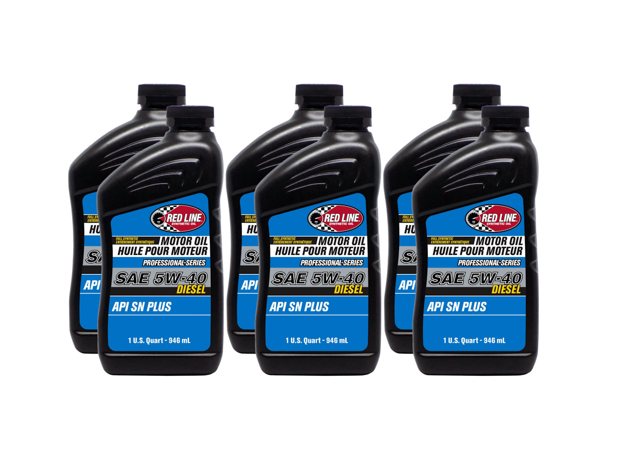 Redline Oil Pro-Series 5w40 Oil Case 6 x 1 Quart Diesel MPN RED12734