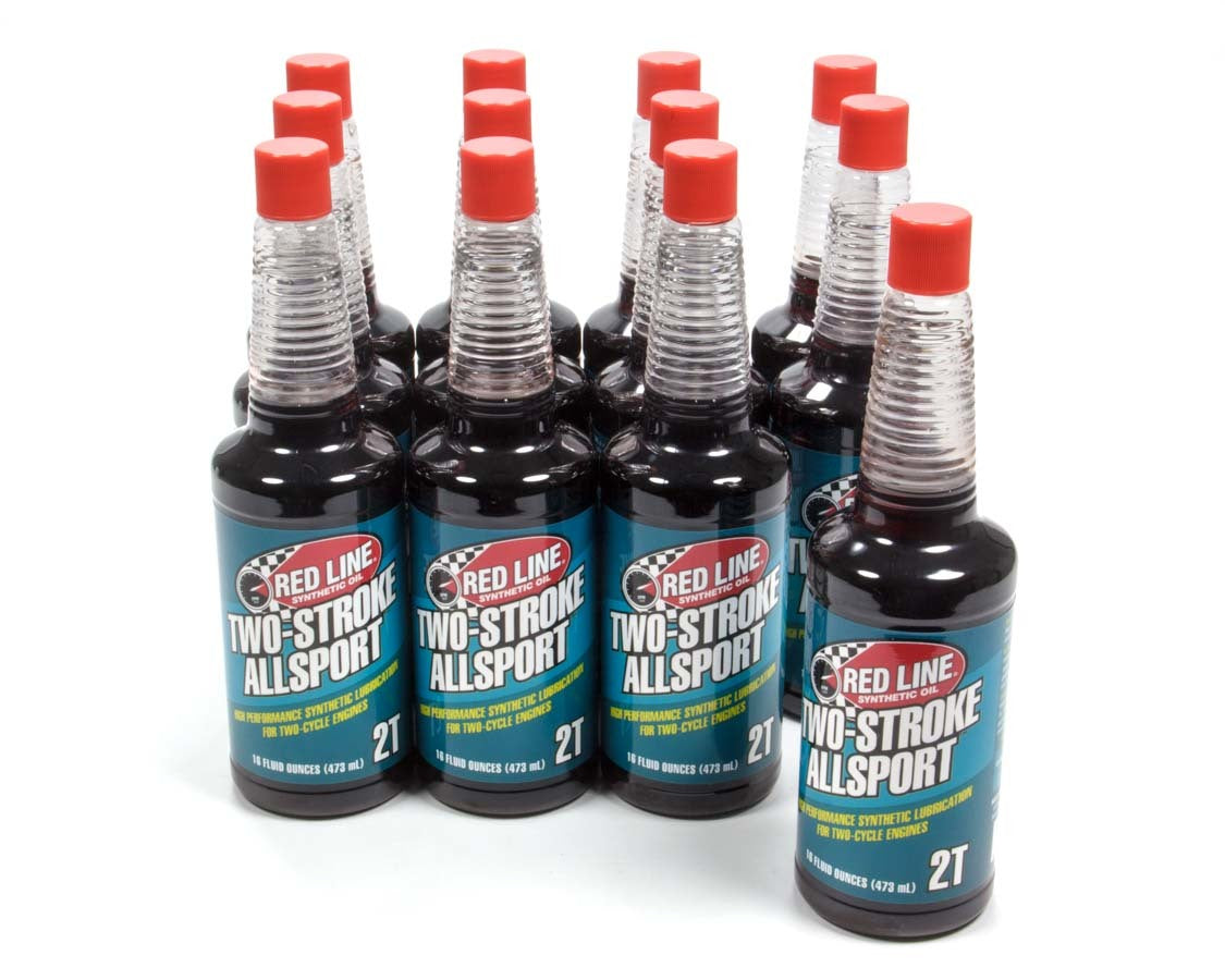 REDLINE OIL Two Stroke Allsport Oil Case 12 x 16oz RED40823