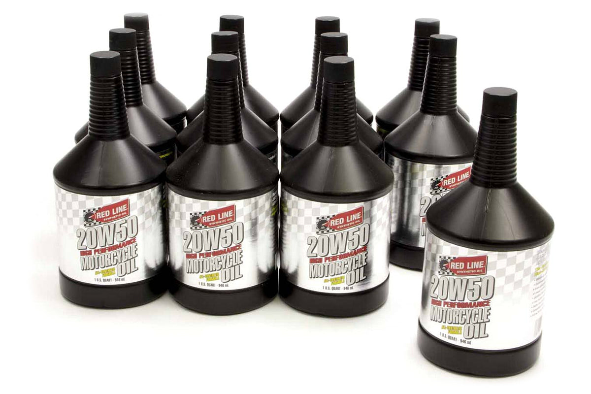 REDLINE OIL 20W50 Motorcycle Oil Case/12 RED42524