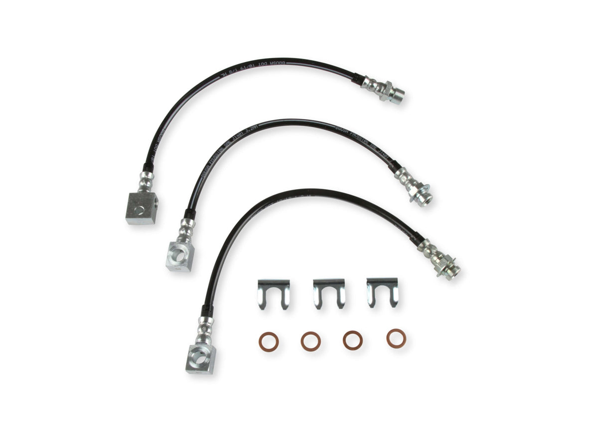 Rekudo Stainless Steel Brake Hose Kit Rear MPN REKRK402-2 For GM F-Body 1967-81