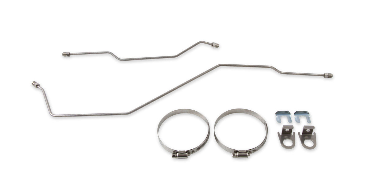 Rekudo Stainless Brake Hardline Kit w/Brackets MPN REKRK402-3 For GM F-Body 1968-81