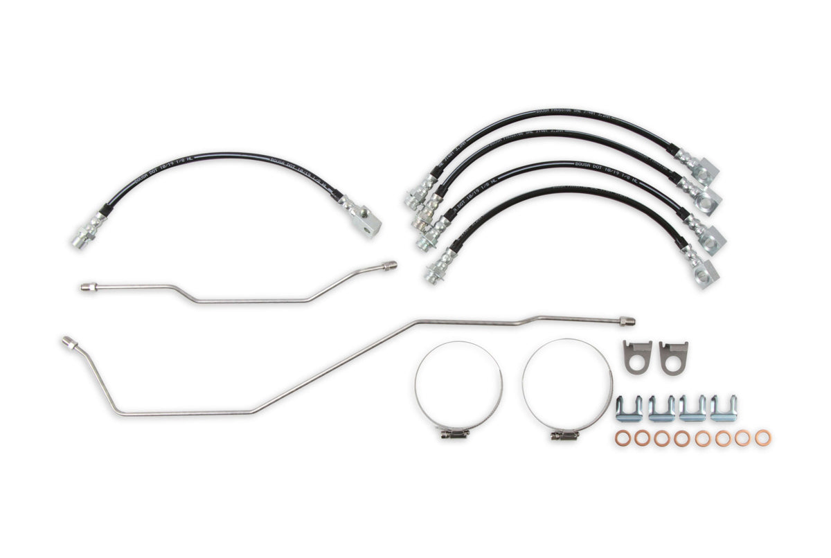 Rekudo Brake Hose and Hardline Kit MPN REKRK402-4 For GM F-Body 1970-81