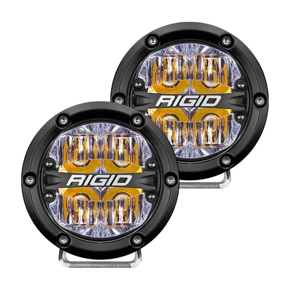 Rigid Industries LED Light 360 Sereis 4in Amber Drive Beam PAir MPN RIG36118 For Universal use