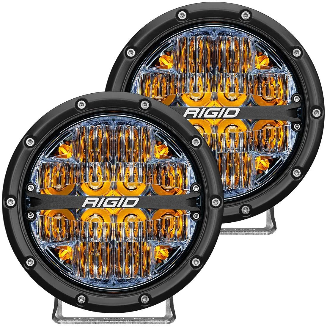 Rigid Industries LED Light 360 Sereis 6in Amber Drive Beam PAir MPN RIG36206 For Universal use