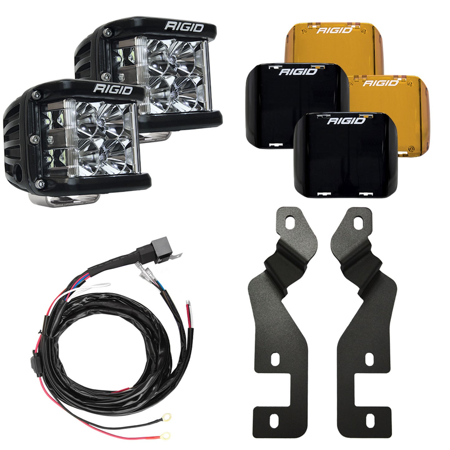 Rigid Industries 21- Bronco A-Pillar Light KIt MPN RIG46710 For Ford Midsize SUV 2021-22