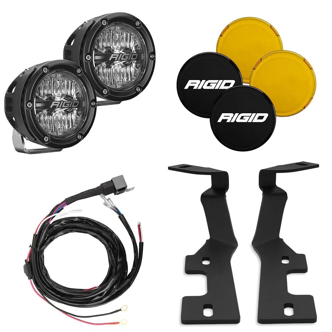 Rigid Industries 19- Ram 1500 LED Light A-Pillar 4in 360 Series MPN RIG46718 For Dodge Fullsize Truck RAM 2019-21