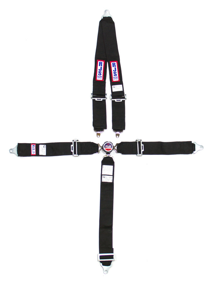 Rjs Safety 5 PT Harness System Q/R BK Roll Bar 3inSub MPN RJS1030101