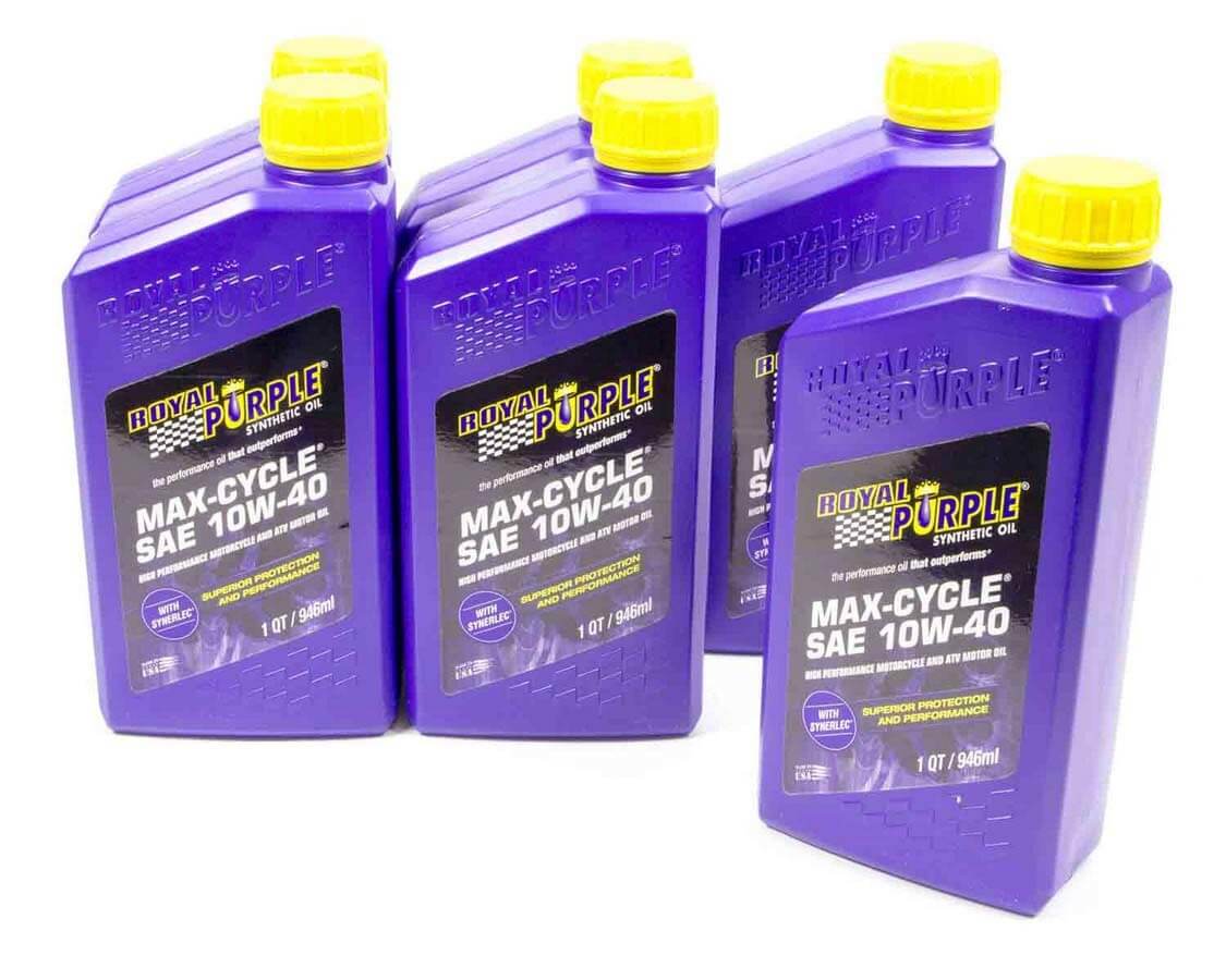 Royal Purple 10w40 Max Cycle Oil Case 6x1 Quart ROY06315