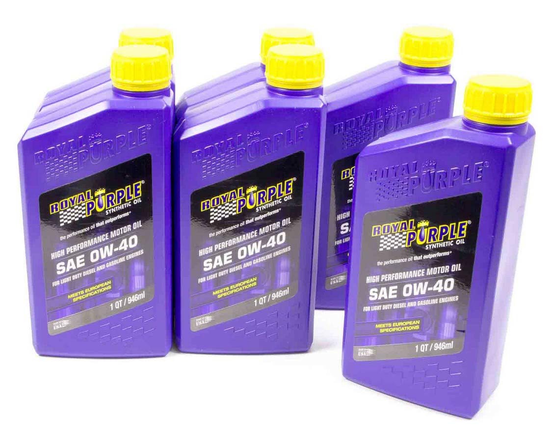 Royal Purple 0w40 Multi-Grade SAE Oil Case 6x1qt Bottles MPN ROY06484