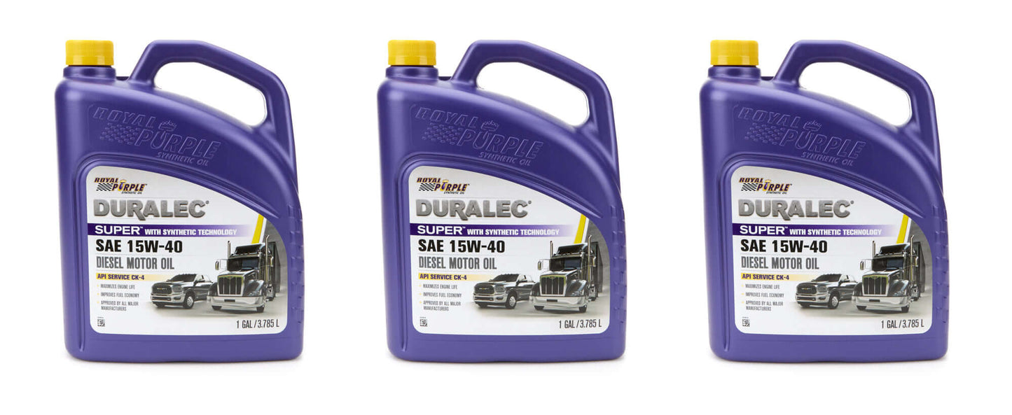 Royal Purple Duralec Super 15w40 Oil Case 3x1 Gallon ROY43154