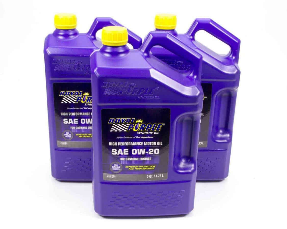Royal Purple 0w20 Multi-Grade SAE Oil 3x5qt Bottles MPN ROY53020