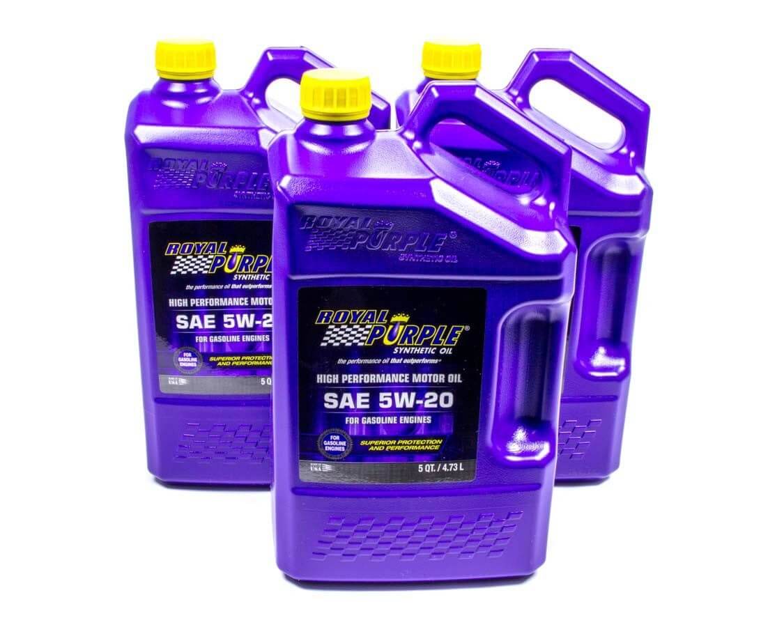 Royal Purple 5W20 Multi-Grade SAE Oil 3x5-qt Bottles MPN ROY53520