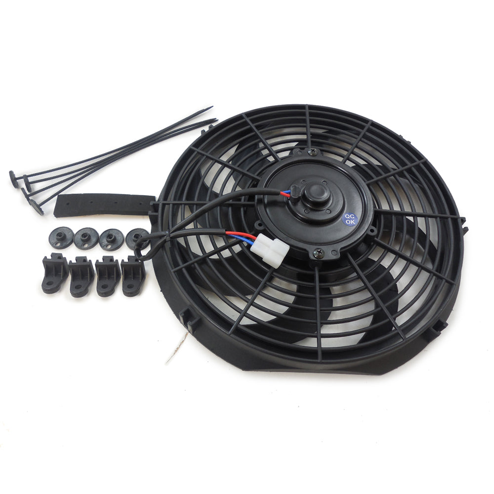 Racing Power Co-Packaged 10In Electric Cooling F an 12V Curved Blades MPN RPCR1009