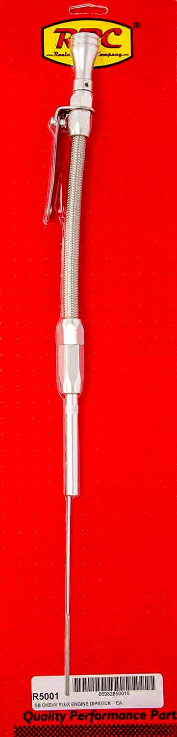 Racing Power Co-Packaged Flexible Engine Dipstick SBC 80-Up MPN RPCR5001 For Chevy