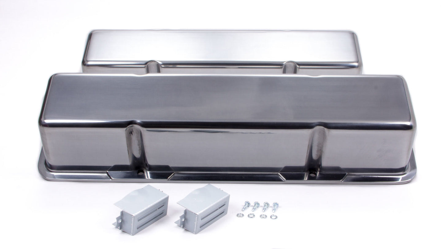 Racing Power Co-Packaged SBC Alum Tall V/C Plain Polished MPN RPCR6030-1 For Chevy