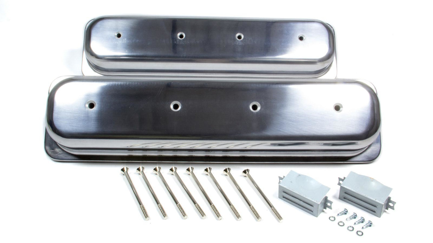 Racing Power Co-Packaged SBC Alum Short Center Bolt V/C Plain Polished MPN RPCR6036 For Chevy