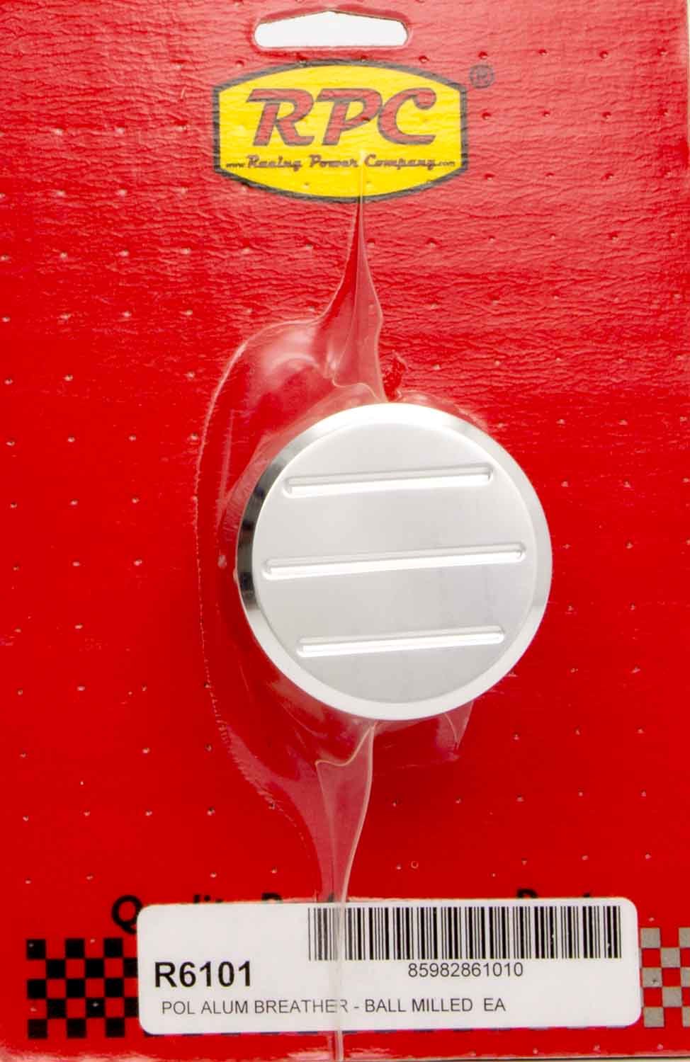 RACING POWER CO-PACKAGED Alum Ball Milled Push In Breather Polished RPCR6101