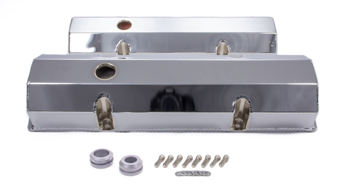 Racing Power Co-Packaged SBC Alum Fabricated Tall V/C Chrome MPN RPCR6145C For Chevy