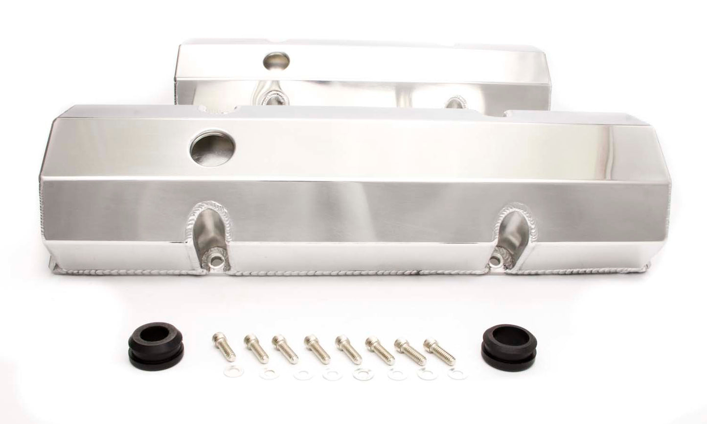 Racing Power Co-Packaged SBC Alum Fabricated Tall V/C Polished MPN RPCR6145POL For Chevy