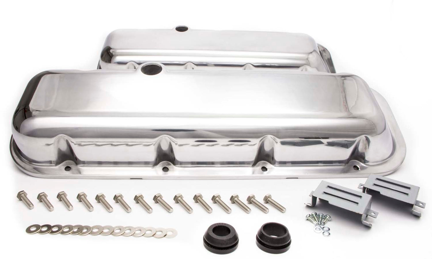 Racing Power Co-Packaged BBC Alum Short V/C Plain Polished MPN RPCR6231-2 For Chevy