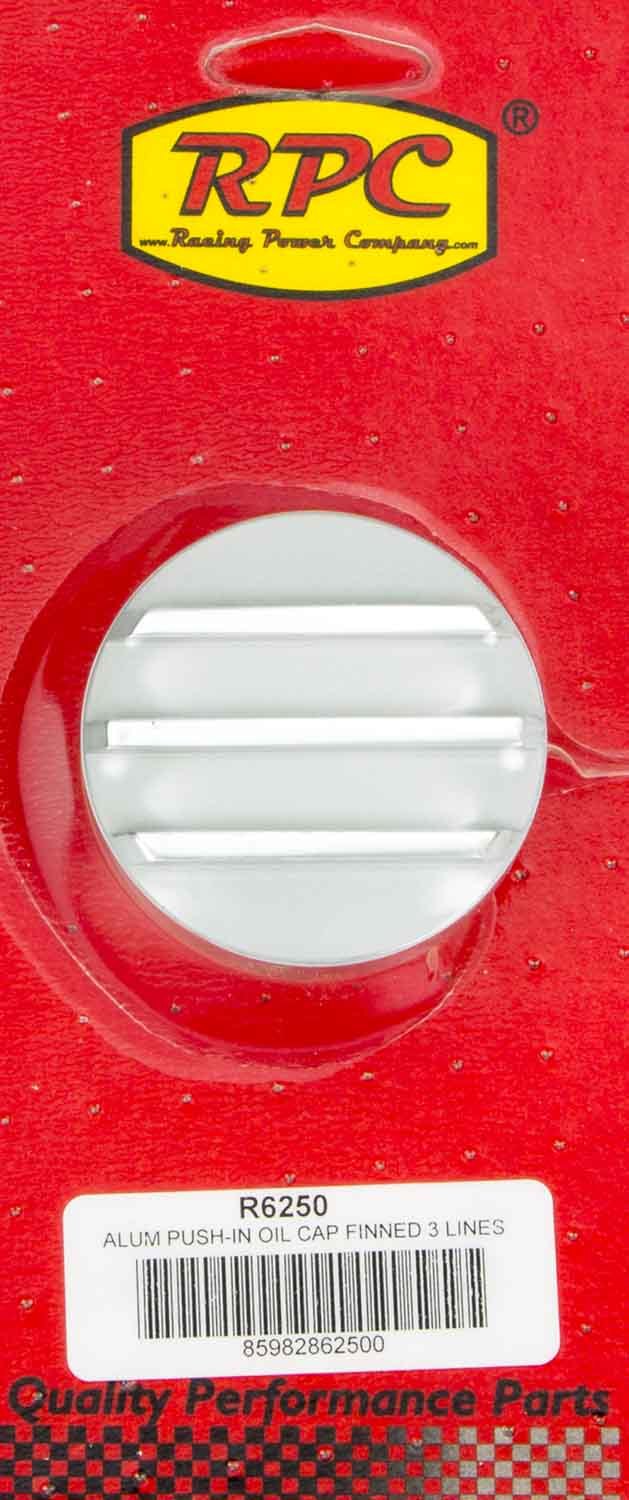 RACING POWER CO-PACKAGED Alum Finned Oil Push In Polished RPCR6250